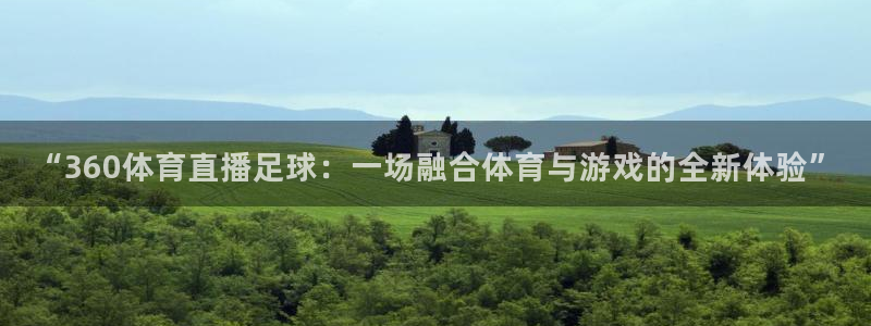“360体育直播足球：一场融合体育与游戏的全新体验”