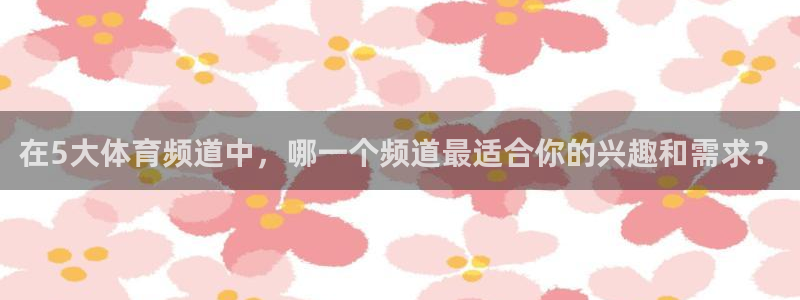 在5大体育频道中，哪一个频道最适合你的兴趣和需求？
